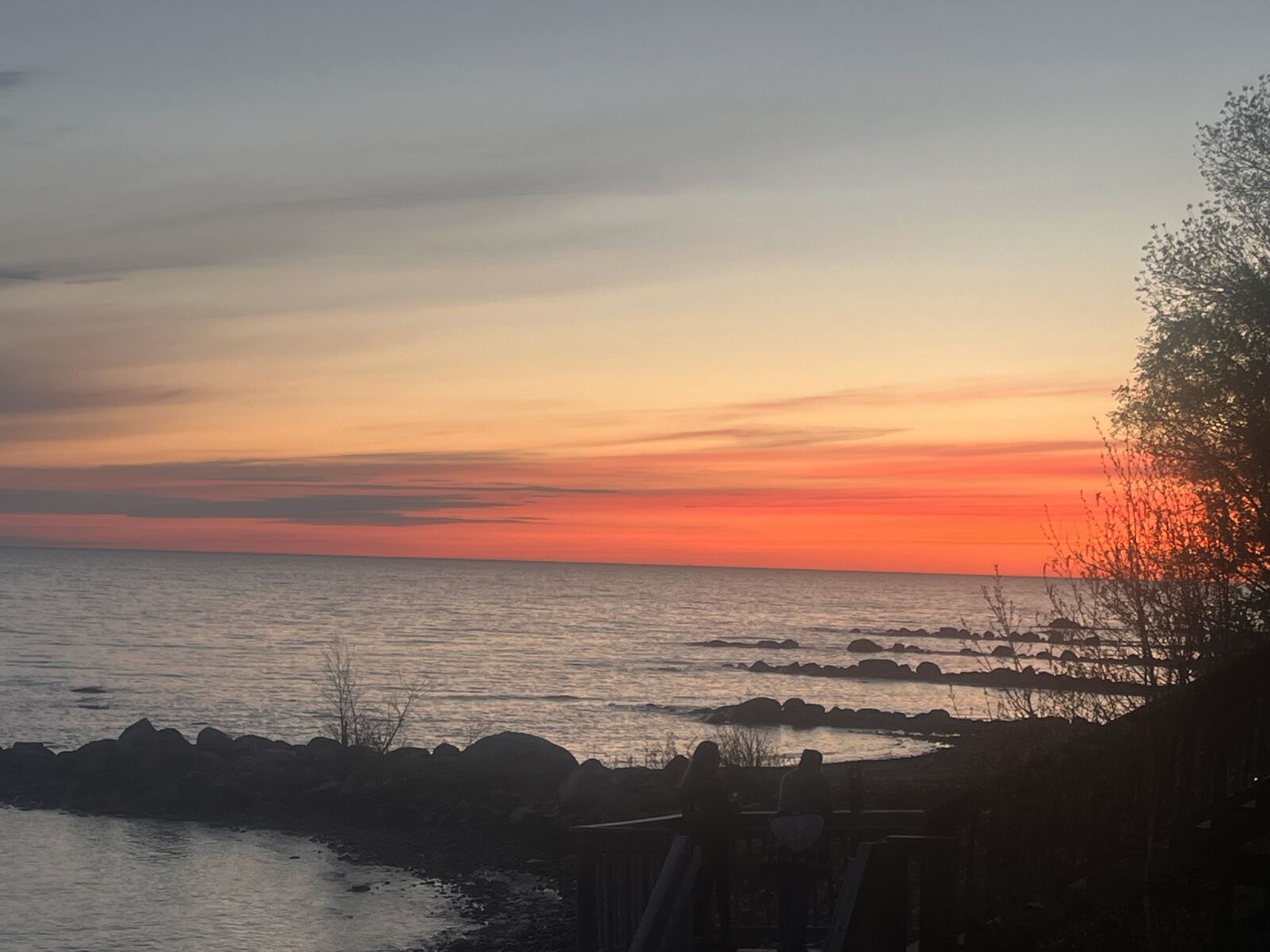 Sunset over Lake Winnipeg near Grand Marais